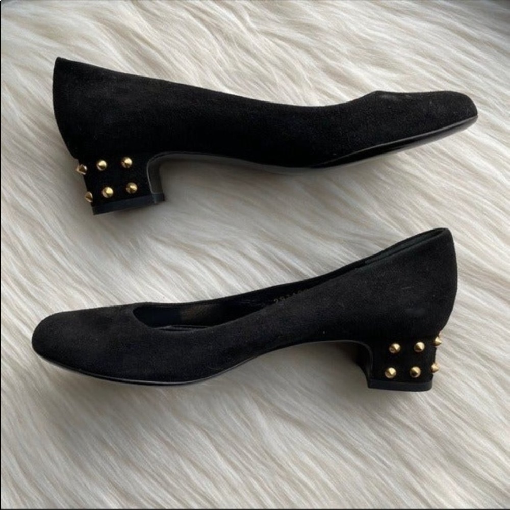 NEW Gucci Studded Suede Flats